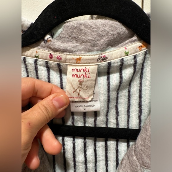 Munki Munki Penguin Print Pajama  Top Soft Flannel Bamboo/Cotton , XL - Picture 4 of 5
